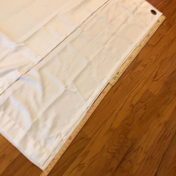 48"X60" two panels white rod pocket. NWOT - Picture 2 of 4